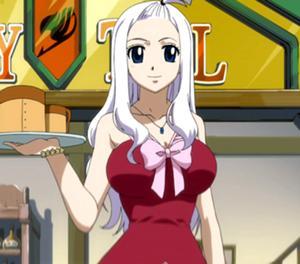 Mirajane Strauss from Fairy Tail.. She is so beautiful.. I love her so Much!!!!! And also.. She sings well...