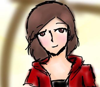  My friend drew this for me. :33 My hair is a tad bit longer, but basically this is what I look like. Image credit(c) VickVicka