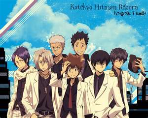  #1: Katekyo Hitman Reborn = All characters except the girls #2: Crayon Shin Chan = All characters #3:Lucky 星, つ星 =Konata Izumi