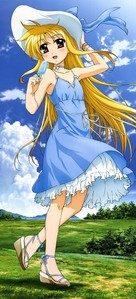  Fate Testarossa she is from magical girl lyrical nanoha she is my favorit anime girl too ^_^