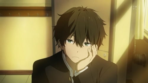  My sister tells me that I am a lot like Oreki Houtarou from Hyouka. We're both quiet, laid-back, and lazy.