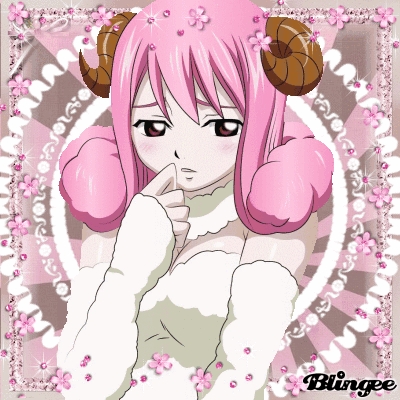 I know this is off topic but she really reminds me of Aries from the anime Fairy Tail :)
Both have pink hair and are really shy :)