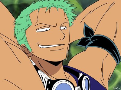  Well.....theres Naruto, Luffy, Sanji but Roronoa Zoro, his attitude an smart 屁股 remarks keep me laughing, ALOT XD