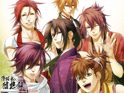  Hakuoki - Cuz there's so many cute guys, and it tells about the ব্রেভ warriors at that time ^_^