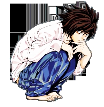  Disagree with me as much as u want, but the way he is really scares me x{ एल from Death Note.
