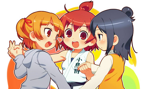  Hitoha, Futaba, and Mitsuba Marui from Mitsudomoe!