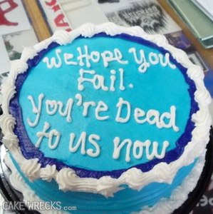 So disappointed I didn't get this cake when I left my last job.