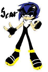 SCAR THE HEDGEHOG (shadow lil brother)

Age : Ageless
Abilities : Darkness ,floating,chaos control,chaos blast,chaos universe.
personalities : Funny,serious,caring,responsible and emo.
Likes : Angelic girls,Rough girls and chocolate ice-cream
Dislike : Someone hurts his love ones
Favourite Quote : Run Away The Bunnies Are Here!
