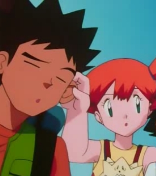  Kasumi -chan and Takeshi-kun from Pokemon! and yes this happened a lot over the course of the anime..