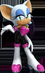  Rouge, the bat from Sonic, the hedgeho series http://en.wikipedia.org/wiki/Rouge_the_Bat Yay!! :D