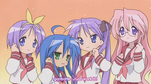 most of the lucky star characters i think  ^^
