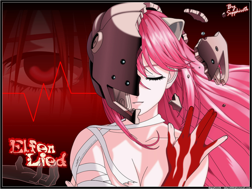  Elfen lied! it's not Japanese au English, but Netherlands... wewe don't see that much :P