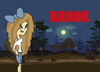  Name: Brookyln "Brook" blanc Personality: Outgoing, nice, friendly, creative Bio: Brook is your normal girl- goes to school, has friends, blah blah blah. On her free time she watched every season of Total Drama and got to know every character from the 3 original seasons. She's been making audition tapes for the longest and dreamed of being on the show. Her parents are full-blooded French, too, but they adapted to America so they don't have the accents anymore. (I'm not good at bios >_>) Crush and/or dating: None one but I would pag-ibig if she had a romantic interest and/or boyfriend on the ipakita Sexuality: Straight How smart are you from 1-10: 6 Would you jump off the 100 foot Cliff?: Only if it was like bungy jumping About how long can you stay awake?: A very long time but they get crazy (like my picture called Brook-Gypsy Rap) Are you good at dodge-ball?: Yes, really good at dodging What is your talent?: Crafting What is your fear?: Swimming with sharks Are you good at paintball?: Yes, good at dodging and shooting Can you cook?: No Can you trust other people?: If they really get to know the person Could you Eat a nine course meal of disgusting pagkain made sa pamamagitan ng Chef?: Yes Are you good at hide-and-seek?: Kind of Can you build a motor bike?: Yes Are you afraid of scary movies?: Yes Is there anything else I'll need to know?: She's French but born in America. Picture or description: