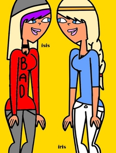  Name: isis Personality: shes funny ,sometimes hyper but shes a bad-ass Bio: these two twin sisters look the same but are nothing alike. they live with their little sister annie and their big brother and sister natalie and jack also their mum and step dad. Crush : duncan , but like any bad-ass boy sexuality: straight How smart are you from 1-10: 6 Would you jump off the 100 foot Cliff?: yep, she loves dares and things that are challenging . About how long can you stay awake?: forever XD Are you good at dodge-ball?: very, shes a good runner , and throws a ball hard ! What is your talent?: rapping . What is your fear?: being alone , she cant stand it . Are you good at paintball?: yes, she loves pelting people with paint. Can you cook?: no, she hates cooking . Can you trust other people?: sometimes. Could you Eat a nine course meal of disgusting pagkain made sa pamamagitan ng Chef?: yes , but only if someone dared her to , eg shes say dare me to eat it and she would . Are you good at hide-and-seek?: kind of , she cant stay in the same spot to long , she hates being alone . Can you build a motor bike?: yes, she can build lots of thing ! Are you afraid of scary movies?: no , she loves them . Is there anything else I'll need to know?: shes been to jail 4 times . Picture or description: ---> the one on the left . Name: iris Personality: shes shy , loves pagbaba and smart . Bio: these two twin sisters look the same but are nothing alike. they live with their little sister annie and their big brother and sister natalie and jack also their mum and step dad. Crush : noah , or any shy , sencitive nerdy or cute guy sexuality: straight . How smart are you from 1-10: 10 Would you jump off the 100 foot Cliff?: maybe , someone would have to perswade her to thought , or push her of ... isis ...... About how long can you stay awake?: not long . Are you good at dodge-ball?: kind of , she can aim good , just not dodge good . What is your talent?: painting . What is your fear?: being in a huge crowd , she feels like she cant think of concentrait , she feels as though shes in a tight puwang . Are you good at paintball?: good at aiming . Can you cook?: very good . Can you trust other people?: most of the time . Could you Eat a nine course meal of disgusting pagkain made sa pamamagitan ng Chef?: yes, she would know how to make it taste great ! Are you good at hide-and-seek?: shes good at hiding , she likes to be alone most of the time . Can you build a motor bike?: she knows how to , bust would probibly help others she liked first , if they needed help . Are you afraid of scary movies?: yes , alot. isis would tell them to her alot . Is there anything else I'll need to know?: shes kinda a nerd :3 Picture or description: ---> the one on the right
