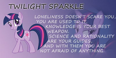 I got Twilight Sparkle.

Usually, both her and Pinkie Pie fit me best.