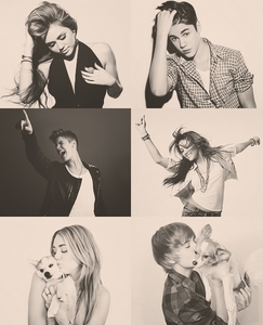 MILEY CYRUS and JUSTIN BIEBER!