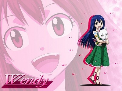  Wendy Marvell (Fairy Tail) She's cute ^^
