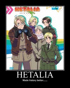  Well it started of as a harmless sleepover at my best फ्रेंड्स house. She lied saying she didn't get any new anime... In the end she couldn't hold it in an confessed that she bought Hetalia... yeah i was like " ah what now?" Yup to this point i've only seen bits and pieces of it, but i will be watching it soon! XD