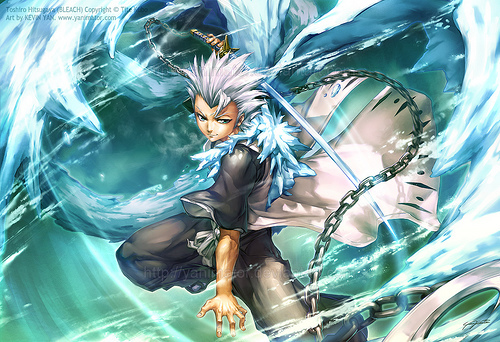  It doesn't have to be a girl right well oh well I'm gonna post Captain Hitsugaya cause he is just a badass XD
