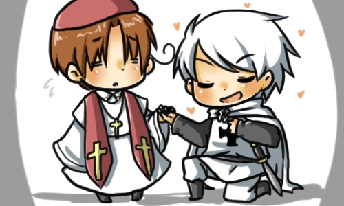  Prussia and Italy. I just find them so adorable~
