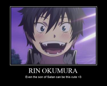  It was during late February when I started watching Blue Exorcist. Then I saw him...Okumara Rin. I'm totally over him now though. I'm in Cinta with Deidara from Naruto Shippuden :3