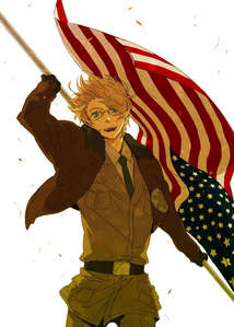 AMERICA DUH!!! He's my hero.....nd to celebrate I saw fireworks and ate a burger at my aunt's,then I went to the hetalia club and told him happy birthday on the wall.....he would've had a hell of a good time that day.....