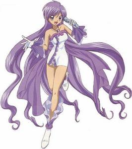  Karen from Mermaid Melody has long, purple hair.