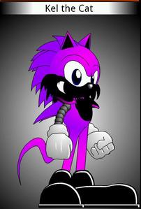  Name: Kel the Cat Personality: Nice, Cool, Hyper at times, Funny Age: 18 Other Info: He has robotic arms because he got them ripped-off por Darkness.