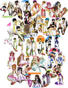  All the guys I 爱情 Clamp (and Lelouch from Code Geass)