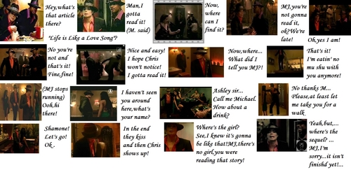  And here's my saat collage,a special one for MrsJackson96 and her wonderful story!Even MJ is addicted to her fantasy!