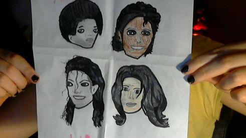 Hey Guys look at my drawing i did of Michael Jackson :)