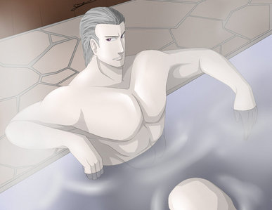  Post a Anime guy/girl in a bathtub oder hot spring.