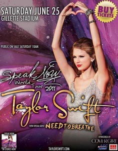  Post a pic of Taylor on a poster for one of her concerts!!!