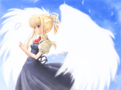  Post an アニメ character (boy または girl) with wings.