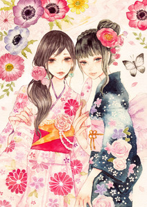 Post the prettiest picture of yukata or kimono anime girls. :)