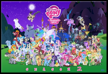  Can 당신 name all the ponies in this photo. (Props will be given to first 5 answers!)