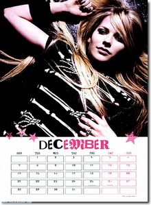  post a picture of Avril on a calendar
