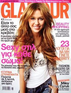  Post a pic of Miley in a magazine cover.