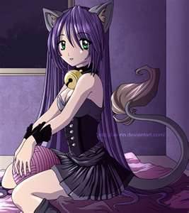could you people post pictures of a hot neko anime girl? or a cute or pretty one?