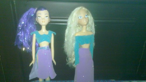 Actually my aunt had given me w.i.t.c.h dolls when i was small and i dint know who they were . 2day when i was browsing clubs  i saw this and it lookd familiar . it looked lyk those dolls i'm psting a pict and i wud lyk u to tell which w.i.t.c.h dolls