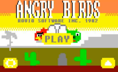  What would it be like if Angry Birds was an 80's घर computer game?