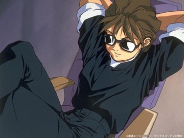  Post an アニメ character with shades/sunglasses on.