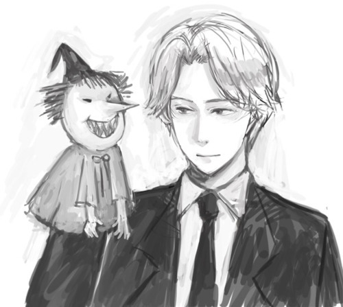  Post a 아니메 character playing with puppets, 또는 that is a puppet