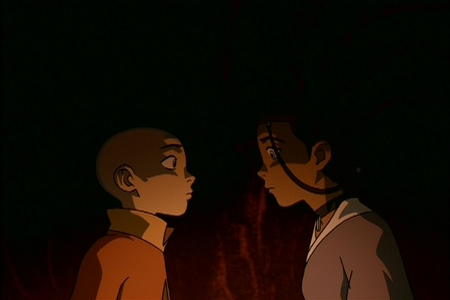  When Katara and Aang are trapped in the Cave of two Lovers: What do anda think happened after this scene?