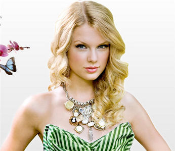 Post a pic of Taylor Swift wearing a necklace.