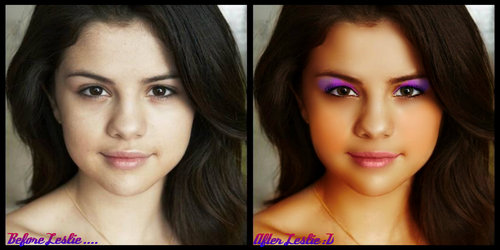  Find a picture of Selena And editar it to make her look different ... Your own way. :D