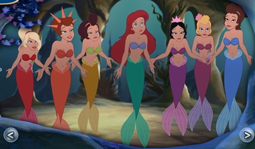  {From left to right} Arista, Attina, Adella, Ariel, Andrina, Alana, Aquata