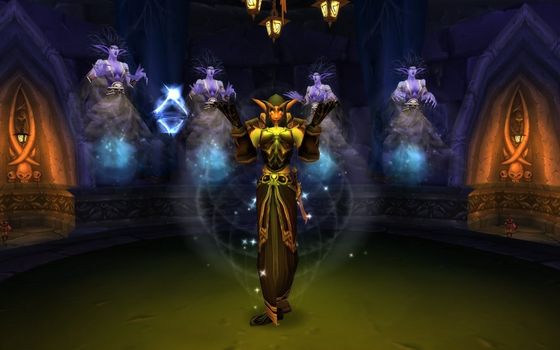 Sylvanas and her banshee choir performing the lament.