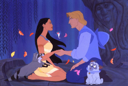  Pocahontas and John Smith