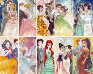  Disney Princesses Couples